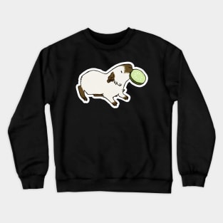 Cucumber-hoarding Californian Guinea Pig Crewneck Sweatshirt